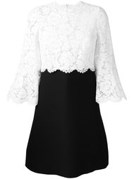 платье с кружевным верхом Valentino