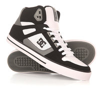 Кеды кроссовки высокие DC Spartan High Wc Black/Grey/White