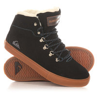 Кеды кроссовки зимние детские Quiksilver Youth Jax Black/Brown