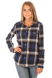 Рубашка в клетку женская Roxy Campay J Wvtp Moon Plaid Combo Blue