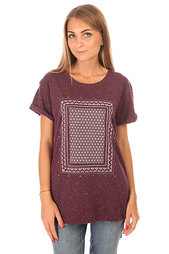 Футболка женская Roxy Boyfriendstella J Tees Italian Plum