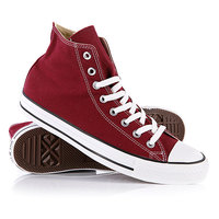 Кеды кроссовки высокие Converse All Star Hi Maroon