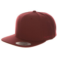 Бейсболка с прямым козырьком Yupoong 6089m Maroon