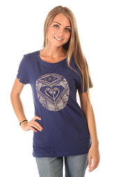 Футболка женская Roxy Crewdancingon Blue Print