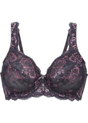 Бюстгальтер, чашка C (темно-серый/розовый) Bonprix