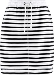 Трикотажная юбка (черный/белый в полоску) Bonprix