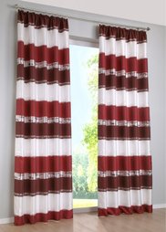 Штора Мара (1 шт.), люверсы (бордовый) Bonprix