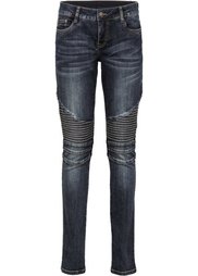 Джинсы Skinny Fit (синий «потертый») Bonprix