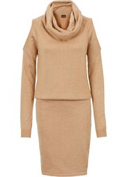 Вязаное платье с люрексом (дымчато-серый/серебристый) Bonprix