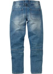 Джинсы Regular Fit Straight, длина (в дюймах) 34 (голубой выбеленный «потертый») Bonprix
