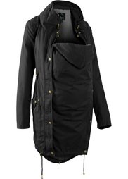 Мода для беременных: куртка-парка со вставкой для малыша и трикотажной подкладкой (оливковый) Bonprix