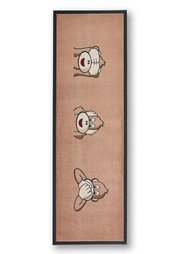 Коврик для двери Обезьянка (коричневый) Bonprix