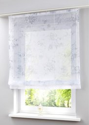 Римская штора Вики, петли (белый/серый) Bonprix