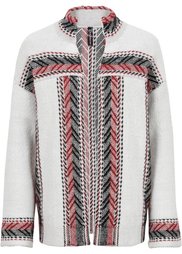 Кардиган в этническом стиле (хаки с рисунком) Bonprix
