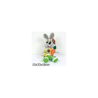 Мягкая игрушка Заяц с морковкой, МУЛЬТИ-ПУЛЬТИ