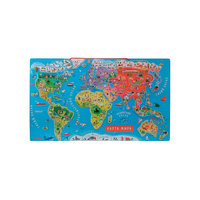 Карта мира с магнитными пазлами, 92 детали, Janod