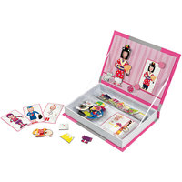 Магнитная книга-игра "Девочка в одеждах", Janod