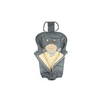 Конверт на овчине Бегемот, Leader kids, серый