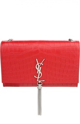 Сумка Monogram Kate medium с тиснением под крокодила Saint Laurent