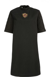 Платье прямого кроя с укороченным рукавом и воротником-стойкой Dries Van Noten