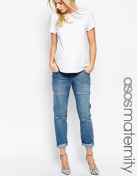 Рваные джинсы в винтажном стиле для беременных ASOS Maternity - Miami