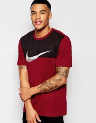 Красная футболка с логотипом металлик Nike 804938-677 - Красный