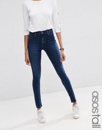 Облегающие выбеленные джинсы ASOS TALL Ridley - Синий