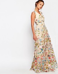 Платье макси с цветочной вышивкой True Decadence - Мульти