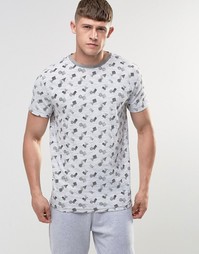 Футболка с геометрическим принтом Bellfield - Серый