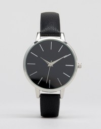 Наручные часы с черным циферблатом ASOS - Черный