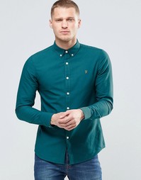 Оксфордская рубашка узкого кроя Farah - Светло-зеленый