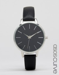 Наручные часы с черным циферблатом ASOS CURVE - Черный
