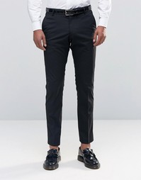 Стретчевые брюки зауженного кроя для смокинга Selected Homme - Черный