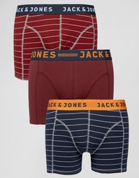 Набор из 3 боксеров-брифов в полоску Jack &amp; Jones - Мульти