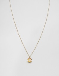 ASOS Faux Pearl Oyster Necklace - Кремовый