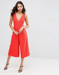 ASOS Premium Structured Jumpsuit - Красный