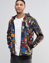 Разноцветное худи на молнии с логотипом adidas Originals AZ1099