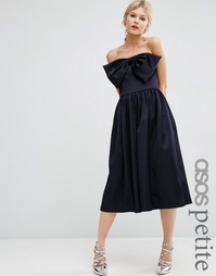 Комбинезон из плотного атласа с бантом ASOS PETITE Premium