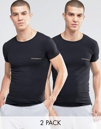 Набор из 2 эластичных футболок Emporio Armani - Черный