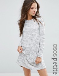 Свободное трикотажное платье в стиле casual от ASOS PETITE - Мульти