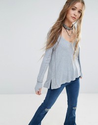 Джемпер Free People Malibu Thermal - Серебряный