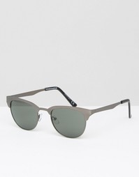 Солнцезащитные очки в стиле ретро ASOS - Серебряный
