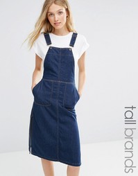 Джинсовое платье-комбинезон Vero Moda Tall - Темно-синий джинс