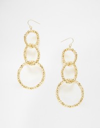 Серьги с подвесками ASOS - Золотой