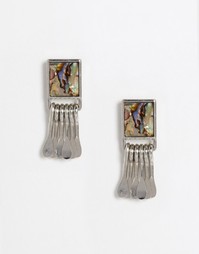 Миниатюрные фестивальные серьги‑подвески ASOS