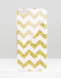 Чехол для iPhone 6 с шевронным узором из блесток Signature