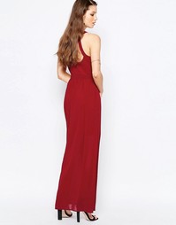 Платье макси с высокой горловиной Glamorous - Burgundy