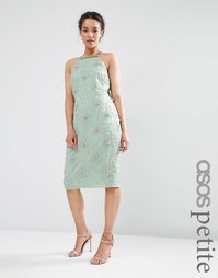 Декорированное платье миди с драпировкой сзади ASOS PETITE WEDDING