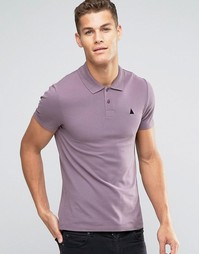 Фиолетовая облегающая футболка-поло из пике ASOS - Пыльно-лиловый