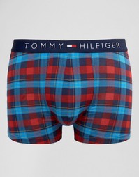 Красные боксеры-брифы в клетку Tommy Hilfiger - Красный